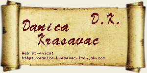 Danica Krasavac vizit kartica